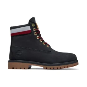 6 Inch Heritage Cupsole Boot “Black Nubuck with Red”
