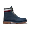 6 Inch Heritage Cupsole Boots “Navy Nubuck with Red”