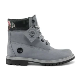 6 Inch Heritage Waterproof Boot “Medium Grey with Floral”