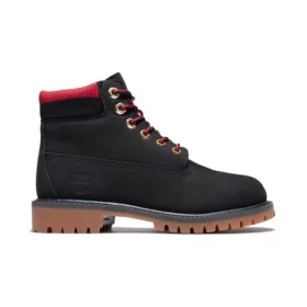 6 Inch Premium Waterproof Boots “Black Red”