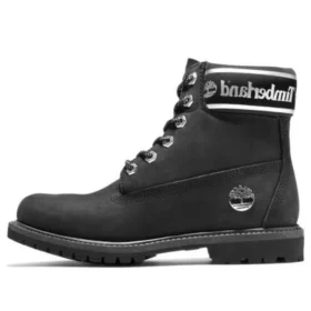 6 Inch Premium Wide Fit Waterproof Boots “Black Nubuck Logo”
