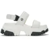 Adley Way Backstrap Sandals “White”