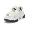 Adley Way Backstrap Sandals “White”