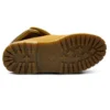 Authentic Waterproof Roll-Top Floral Print Boots “Wheat Grey”