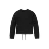 Bold Beginnings Mix Media Creneck Sweater “Black”