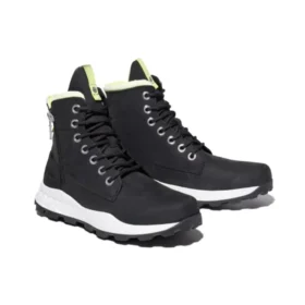 Brooklyn Side Zip Boot “Black White”