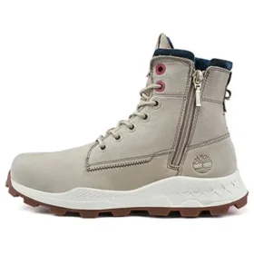 Brooklyn Side Zip Boots “Beige Nubuck”