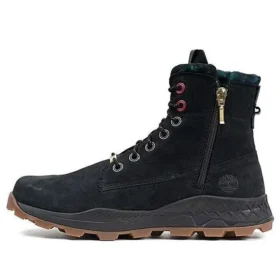 Brooklyn Side Zip Boots “Black Nubuck”