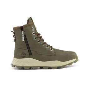 Brooklyn Side Zip Wide Fit Boots “Dark Brown”