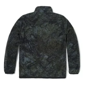 Camo Print Fleece Jacket “Green Black”