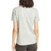 Casual Round Neck Short Sleeve Printing Gray
