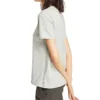 Casual Round Neck Short Sleeve Printing Gray