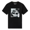 Causual Round Collar Printing Male Black