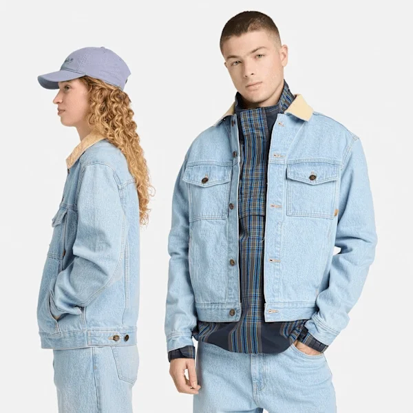 Corduroy Collared Denim Jacket Corduroy Collared Denim Jacket