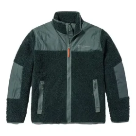 Earthkeepers by Raeburn High-Pile Wool Fleece Jacket “Balsam Green”