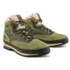 Euro Hiker Leather and Fabric Hiker “Dark Green Nubuck”