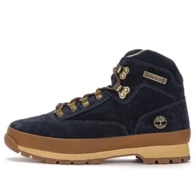 Euro Hiker Mid Lace Up Boots “Dark Blue”