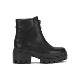Everleigh Front-Zip Boot “Black Nubuck”