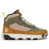 Greenstride Motion 6 Mid Fabric and Leather Waterproof Hiking Boot “Olive Green”
