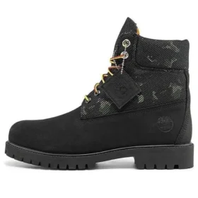 Heritage 6 Inch Boot “Black Nubuck with Camo”