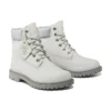 Heritage 6 Inch Boots “White Nubuck and Silver”
