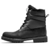 Heritage 6 Inch Premium Puffer Waterproof Boots “Black with Black Fur”