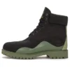 Heritage 6 Inch Waterproof Boot “Black Nubuck with Green”