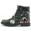 Heritage 6 Inch Waterproof Boots “Black Floral Nubuck”