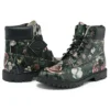 Heritage 6 Inch Waterproof Boots “Black Floral Nubuck”