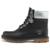Heritage 6 Inch Waterproof Boots “Black Full Grain with Silver Collar”