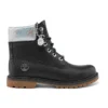 Heritage 6 Inch Waterproof Boots “Black Full Grain with Silver Collar”