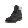 Heritage 6 Inch Waterproof Boots “Black Full Grain with Silver Collar”