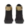 Heritage 6 Inch Waterproof Boots “Black Nubuck with Gold”