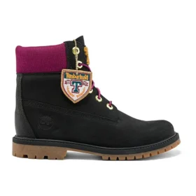 Heritage 6 Inch Waterproof Boots “Black Nubuck with Pink”