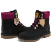 Heritage 6 Inch Waterproof Boots “Black Nubuck with Pink”