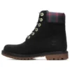 Heritage 6 Inch Waterproof Boots “Black Nubuck with Pink Teal Plaid”