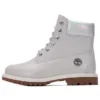 Heritage 6 Inch Waterproof Boots “Light Grey Full Grain with Silver Collar”