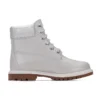 Heritage 6 Inch Waterproof Boots “Light Grey Full Grain with Silver Collar”