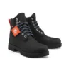 Heritage 6 Inch Waterproof Wide Fit Boots “Black Helcor with Orange”