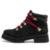 Holiday Luxe Waterproof Boot “Black Nubuck Red”