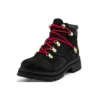 Holiday Luxe Waterproof Boot “Black Nubuck Red”