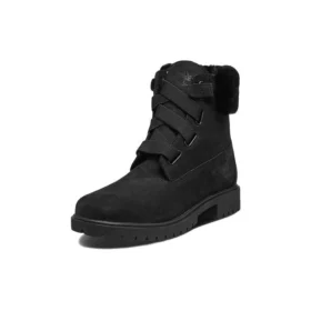 Jayne 6 Inch Waterproof Convenience Boots “Black Nubuck with Fur”