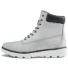 Keeley Field 6 Inch Wide-Fit Boots “Light Grey”