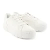Laurel Court Low Lace Up Sneakers “White Canvas”