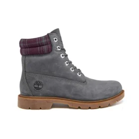 Linden Woods 6 Inch Waterproof Boots “Dark Grey and Printed Collar”