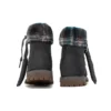 Lindon Woods 6 Inch Waterproof Boot “Dark Grey Nubuck and Black Printed Collar”