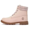 Lindon Woods 6 Inch Waterproof Boot “Pink Nubuck and Printed Collar”