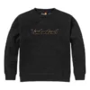 Logo Texture Crew Sweater “Black”
