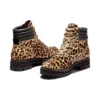 London Square Mid Hiker Boots “Brown Leopard Print”