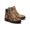 London Square Mid Hiker Boots “Brown Leopard Print”
